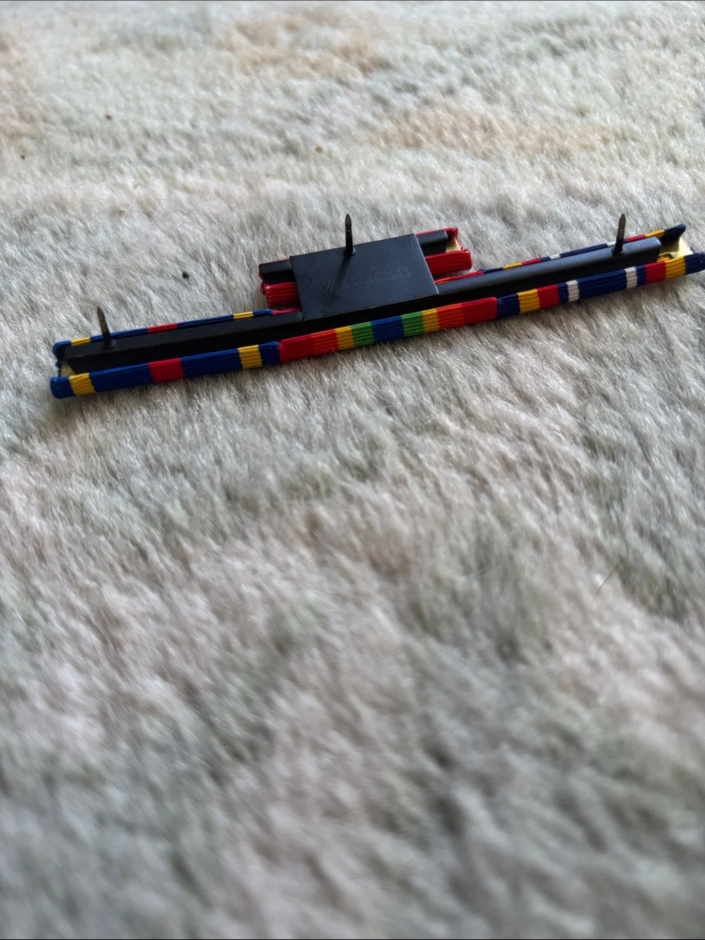Multicolor Enamel Pin Bar - Rainbow Striped Badge Holder